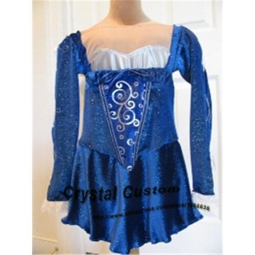 2016 Custom Ice Skating Dresses For Girls New Brand Vogue Figure Skating Competition Dress For Women DR3045