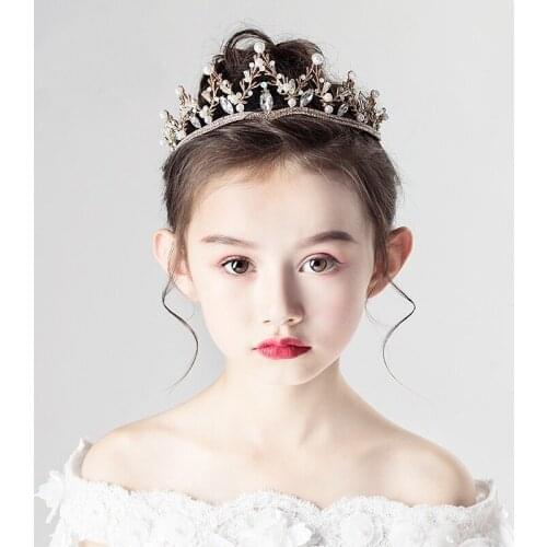 Fashion Tiaras Crowns Girls Hair Band Women Wedding Crown Bride Accessories Jewelry Headband Hoop Tiara For Lovely Girls