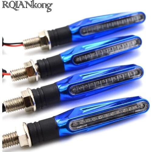 1 Pair Universal Motorcycle LED Indicators Flow Light Turn Signal Light Amber Lamp for kawasaki suzuki yamaha honda