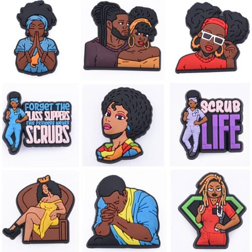 1 PVS Shoe Charms BLM Designer Justice for Breonna Taylor Accessories Croc JIBZ Shoe Charm for Bracelet and Decorations