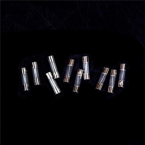10Pcs 5x20mm Fast Quick Blow Glass Tube Fuse Assorted Kit Fast Blow Glass Fuses 1A 2A 3A 5A 6A 8A 10A 12A 15A 20A/250V 5*20 mm