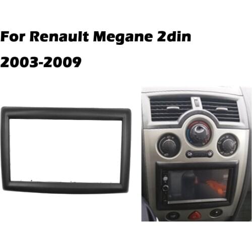 2 DIN Adapter CD Trim Panel Stereo Interface Radio Car Frame Panel Fascia for RENAULT Megane II 2003-2009 2Din
