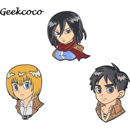 20pcs/lot J1907 Anime Enamel Pins For Clothes Metal Gift Jewelry Para Bag Shirt Hat Backpack Insignia Brooches Badges