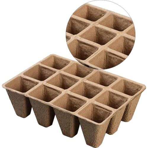 5/10 Packs Peat Pots Seed Starter Trays, 60/120 Cells Biodegradable Seedling