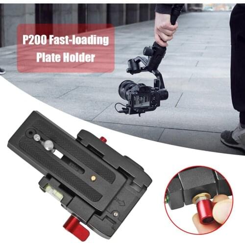 Aluminum Quick Release Plate Assembly P200Clamp Adapter for Manfrotto 577 501 500AH 701HDV Q5 Camera Tripod Accessories