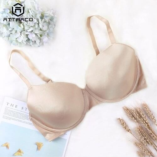 Attraco Womens Underwire Everyday Bra Lightly Padded T Shirt Bra