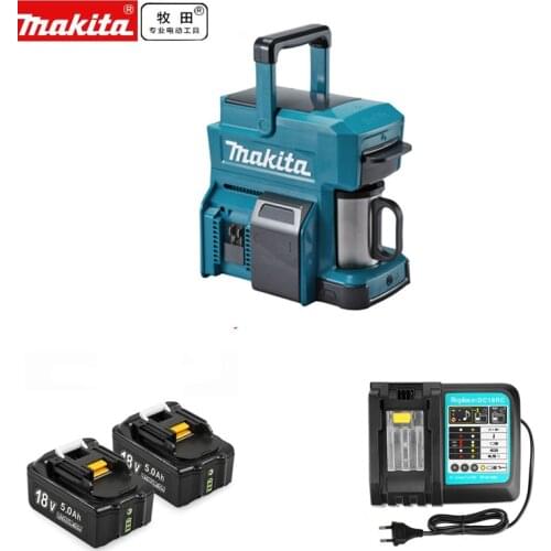 Makita DCM501 18v Coffee Machine Cordless Coffee Maker 5.0Ah with replace Battery and Charger