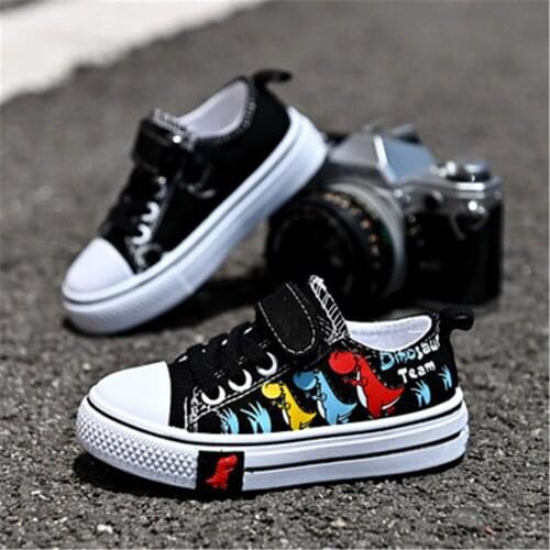 Children Flats Canvas Kids Shoes Anti-Skid Boy Girl Breathable Casual Spring Outdoor Walking Shoes Fashion Comfortable Sneakers