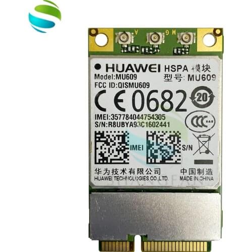 For HUAWEI MU609 MINI PCI-E M2M WCDMA Wireless 3G WWAN Module HSPA+/UMTS/GSM/GPRS quad-band 850/900/1900/2100 MHz card
