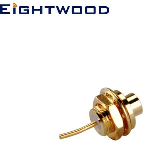 Eightwood 5PCS MMCX Jack Female RF Coaxial Connector Adapter Panel Mount with Nut and Solder Cup 50 Ohm for GPS Antenna Telecom