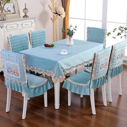 Europe Decorative Table Cloth Anti-dirty Tablecloth For Kitchen Hotel Rectangular Dining Table Cover Chair Covers Home Decor W