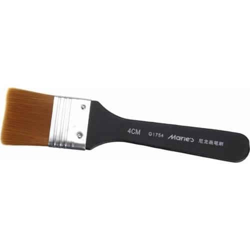 1pc Flat Tips Artist Brush Nylon Hair Oil Painting Watercolor Paint Art Pen 7 Models