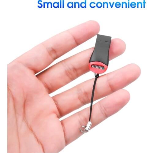 Mini USB Adapter USB 2.0 Card Reader Adapter Micro SD TF Flash Memory Card Reader For Laptop