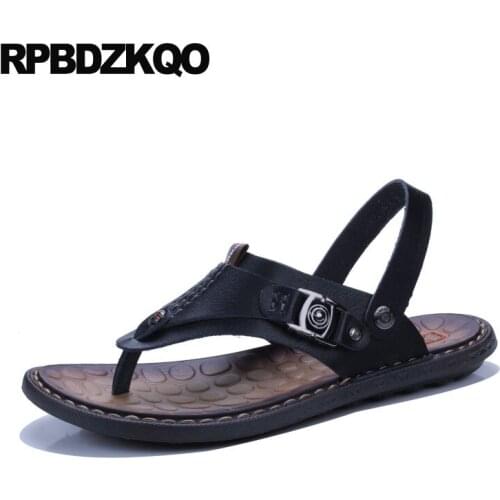Shoes Breathable Rivet Slippers Blue Flip Flop Men Gladiator Sandals Summer Slides Black Stud Sport Leather Roman Italian Native
