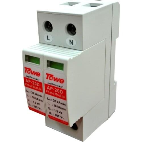 TOWE AP 20D 2P 20kA single phase surge protective device over voltage protector
