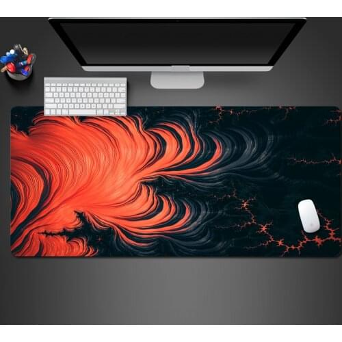 Hot Blood Red And Black Double Cool Mousepad High Quality Best-Selling Team Competition Mouse Pad Natural Rubber Non-Slip Pad