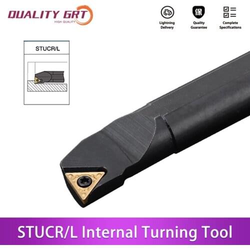 Q.Grt S10K-STUCR09 S12M-STUCR09 S08K-STUCR09 Internal Turning Tool Holder Carbide Inserts TCMT STUCR/L CNC Lathe Cutting Tools
