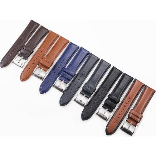 22mm 24mm Leather Strap For Fossil Watch Strap Fs4813fs4812 FS4835 FS5237 ME1162 Mens Strap Wristband Bracelet WatchBand Belt