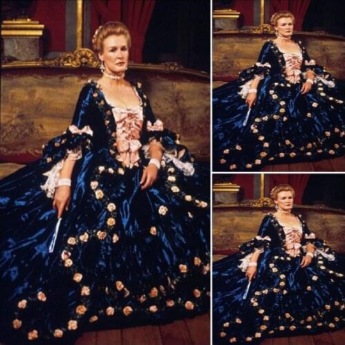 History!Customer-made Luxs Blue Vintage Costumes Renaissance Dresses Steampunk dress Gothic Cosplay Halloween Dresses C-1114