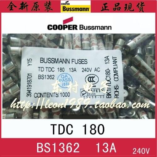 [SA]BS1362 ceramic fuse TDC 180 13A 6x25mm British plug fuse 6 * 25mm--100pcs/lot