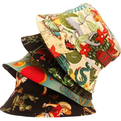 Flower hat Female fisherman hat spring and summer sun hat outdoor sun hat male sun hat spring and autumn travel leisure