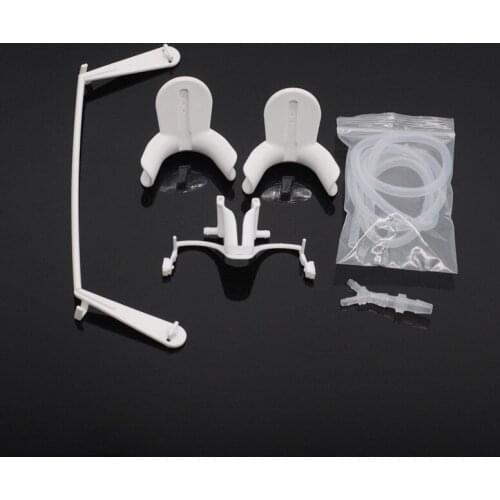 Dental Saliva Cheek Retractor with Salive Suction Function Mouth Opener Suit for Teeth Whitening and Orthodontic