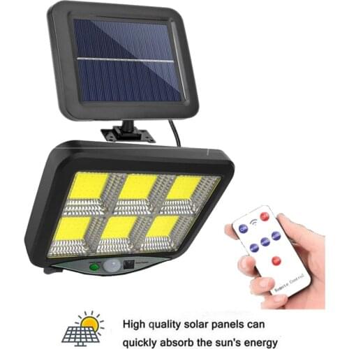 Seperable 120COB LED Solar Wall Light Outdoor PIR Motion Sensor Waterproof Garden Solar Power lamp For Street Path yard garage