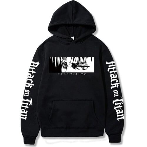 Anime Attack on Titan Eyes Printed Men/women Hoodie Long Sleeve Sweatshirt Hoodies Tops Unisex