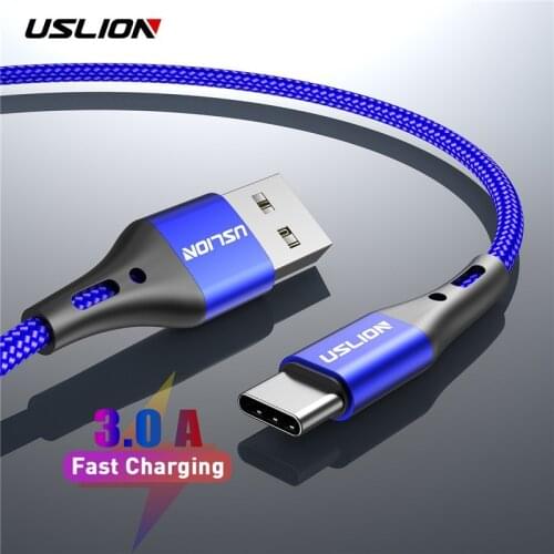 3A Fast charging USB Type C Data Cable Mobile Phone USB C cord For Samsung Galaxy S10 S9 For Huawei For Xiaomi Redmi Note 7