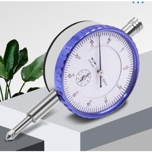 High-precision Pointer Industrial Dial Indicator 0-10mm Stable Performance Table with Lug Back Measurement Dial Gauge instrument