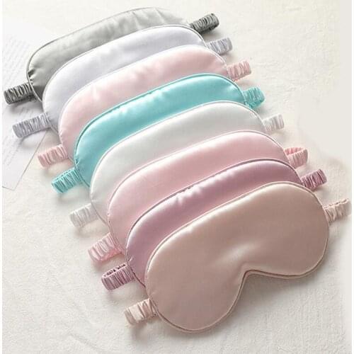 1Pc Eyeshade Sleeping Eye Mask Cover Eyepatch Blindfold Solid Portable New Rest Relax Eye Shade Cover Soft Pad