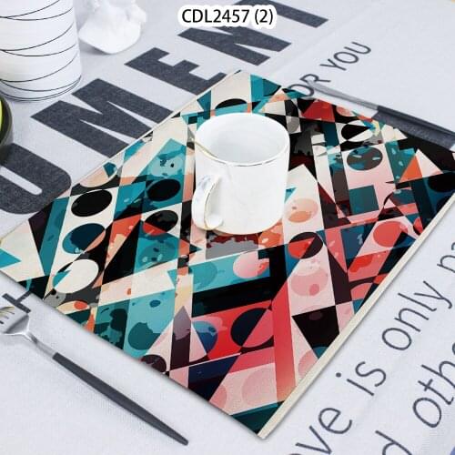 1 Piece Dense Pattern Lacquer Printed Napkin Cloth Home Table Decoration Table Mat Untersetzer Coaster 42 * 32 Servilletas Tela