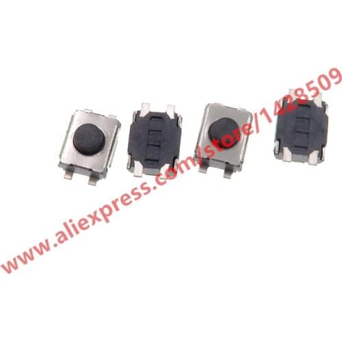 100pcs/lot 3*4*1.8-2.5MM 4pin mini Tact Switch Micro key switches Push button switch 3*4*2mm black