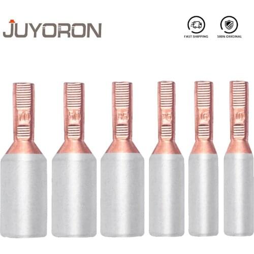 5/10pcs GTLA-10/16/25/35 10mm2 Electric Meter Box Terminal Copper Aluminum Wire Connector Terminal Cable Lugs Bare Terminal