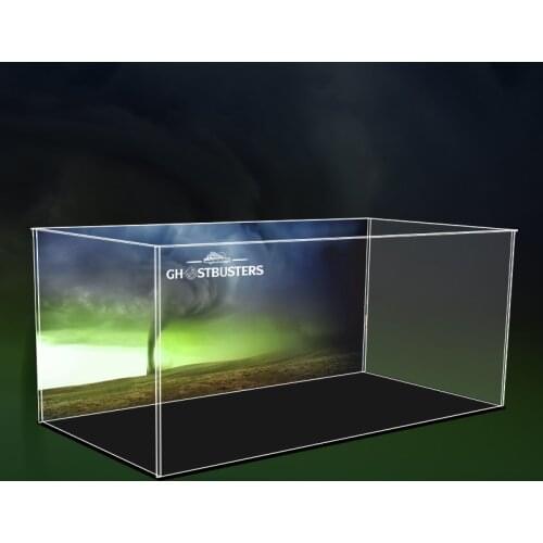 Building Block Acrylic Display Box For 10274 Blocks Accessories 2020 New Arrival - Black Bottom Pattern Type A