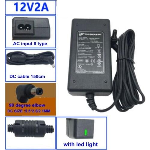 12V2A FSP power adapter for CCTV monitor camera CD player WD mobile hard disk box LED light 24W Power Adaptor