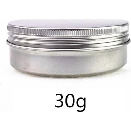 1000pcs 30g aluminum jar, 30 gram metal cream jar, 1oz silver aluminum case, 30ml metal cosmetic container