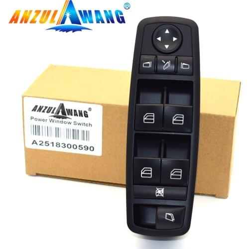 ANZULWANG NEW Window Master Switch No. A251 830 05 90 2518300590 For Mercedes GL R Class ML350 W251 X164 GL450 R350
