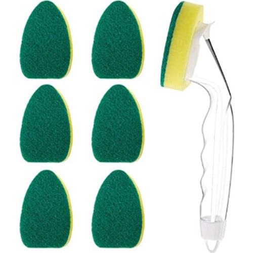 Cleaning Brush Household Portable Sponge Brush Kitchen Cleaning Tools for Bowl Dishes Cups