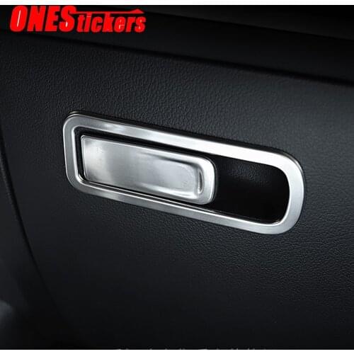 For Mercedes Benz A B CLA GLB GLA Class W177 W247 C118 W118 X247 H247 Stainless Steel Car Copilot Glove Box Handle Cover Trim