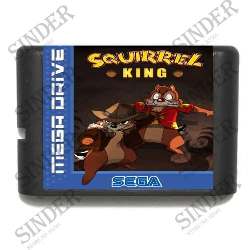 Squirrel King 16 bit MD Game Card For Sega Mega Drive For Genesis