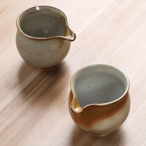 Pitcher Ceramic Tea Serving Pot Retro Stoneware Antique Kombucha Thick Tea Serving Cup Tea Strainer Fair Mug Tea Infusers