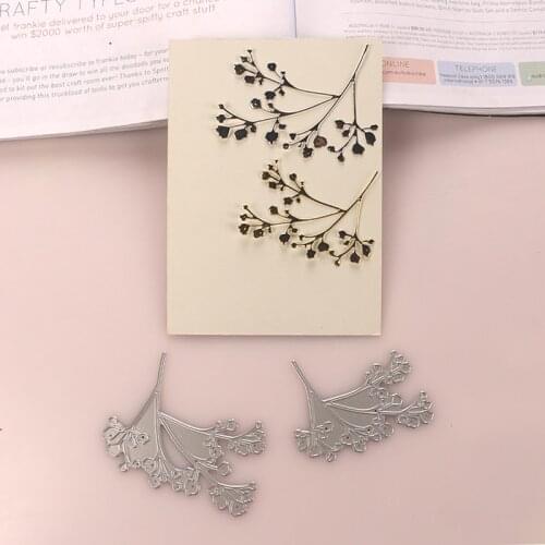 DUOFEN METAL CUTTING DIES gingko branches tree branches stencil DIY Scrapbook Paper Album 2020 new