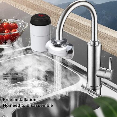 Instant Electric Hot Water Faucet Electric Heating Faucet Fast Heating Tap Water Faucet with LCD Temperature Display