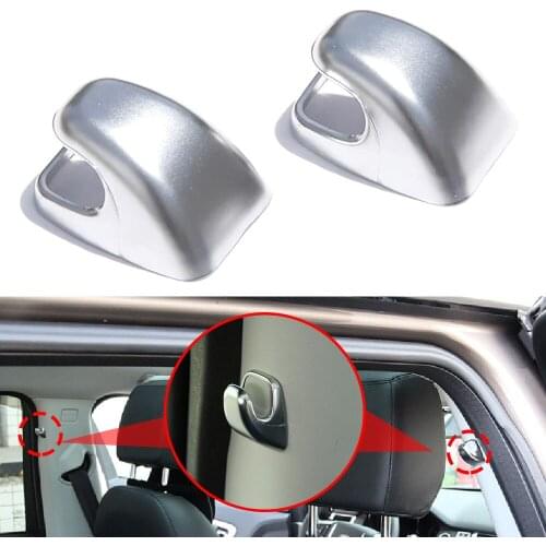 JEAZEA 2X Car Styling Rear B Pillar Hook Cover Trim Fit For Land Rover Discovery Sport 2015 2016 2017 2018 2019 Accessories