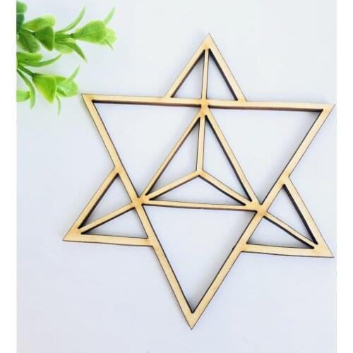 Custom Wooden Sign Laser Cut Wood Sacred Geometry Home Decorations, Rustic Wood Sign Wall Art Laser Cut Wooden Table Coaster