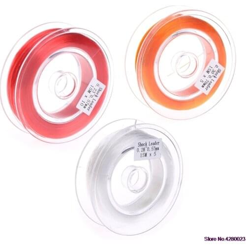 2021 New Fishing Fly Line Support Braided Sinking Shock Leader Line Abrasion Resistant