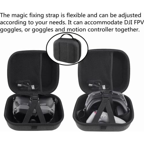 Portable Carrying Case for DJI Glasses V2 Carrying Case Storage Bag Travel Hard Case Suitcase with Handle