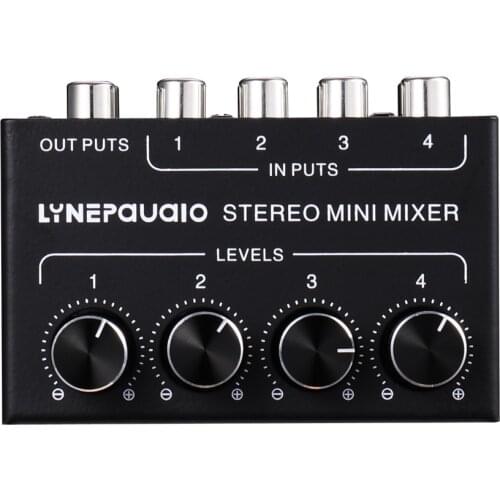 Professional audio signal mini stereo 4 channel passive mixer outdoor singing mixer