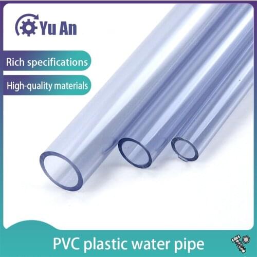 Transparent Tube UPVC Pipe Hi-quality Water Supply Pipe Irrigation Fish Tank PVC Pipe Aquarium Tube 1 Pcs (50cm)